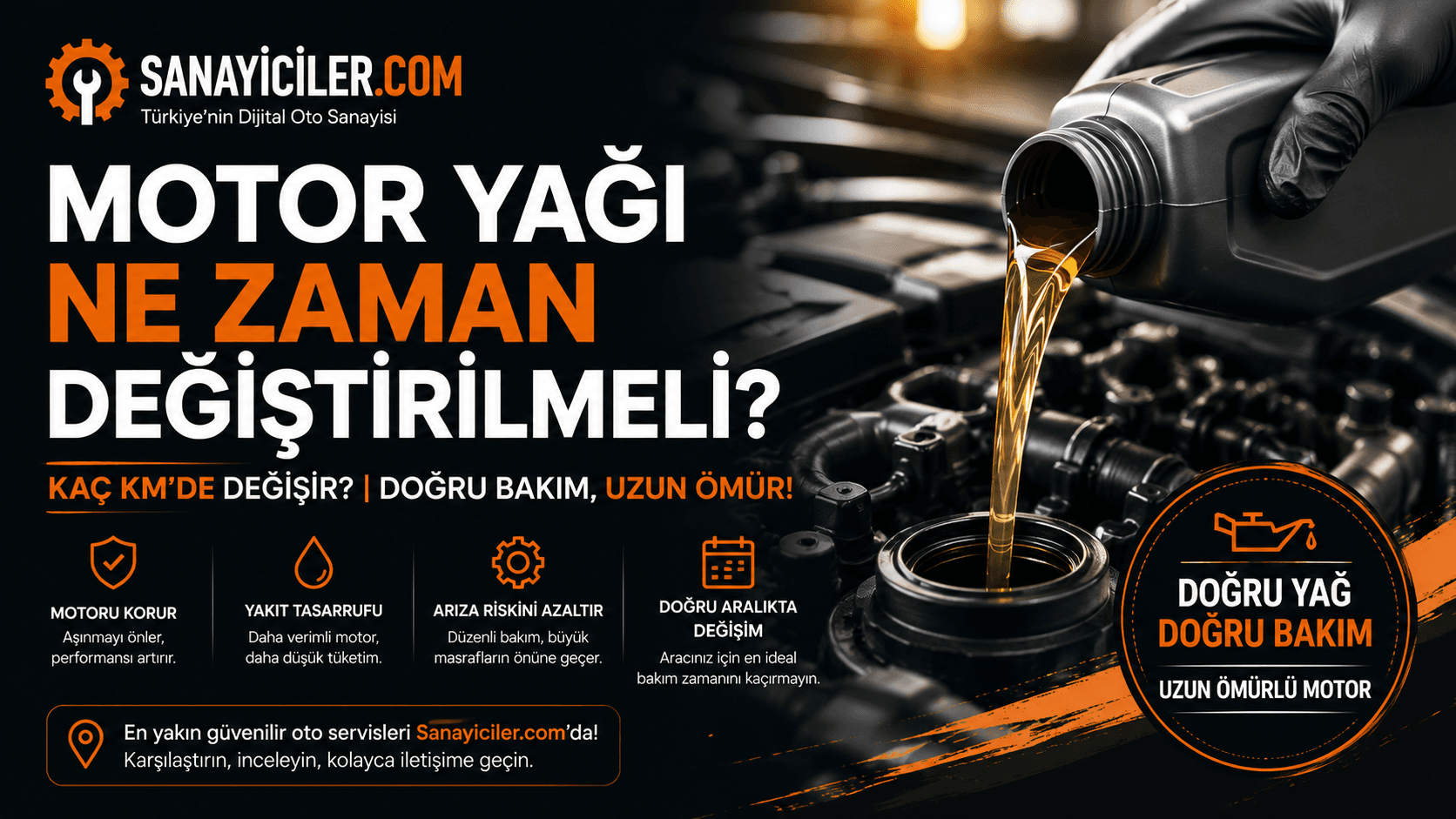 Motor Yağı Ne Zaman Değiştirilmeli? Kaç KM'de Değişir?